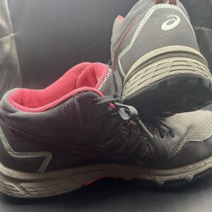 ASICS WOMENS GEL-VENTURE 8 TRAIL RUNNING SHOES CARRIER‎ GREY Pink 10 Hiking